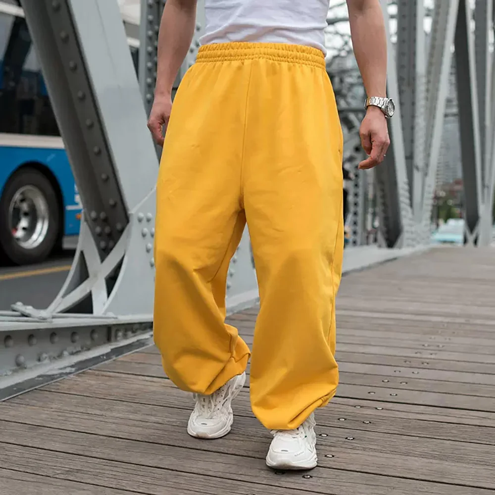 Fashion Hiphop Harem Joggers Men Casual Loose Baggy Plus Size Sweatpants Streetwear Dance Trousers Premium Trackpants Clothes