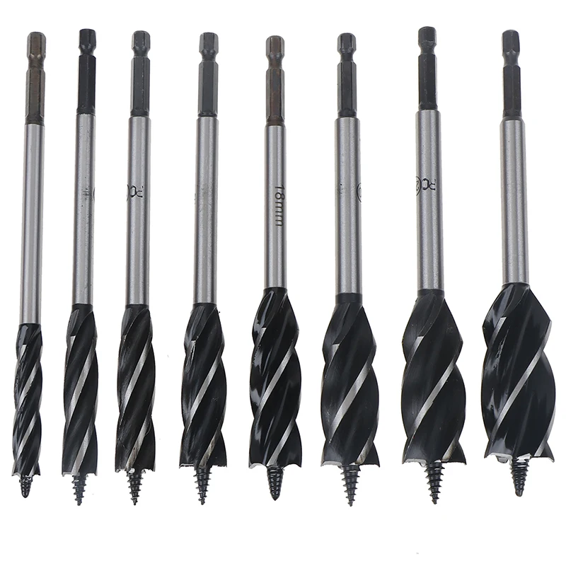 

Wood Drill Bit Set 10-25 Mm Drill Bits Kit For Woodworking Wood Tools Spiral Drill Bit High Carbon Steel