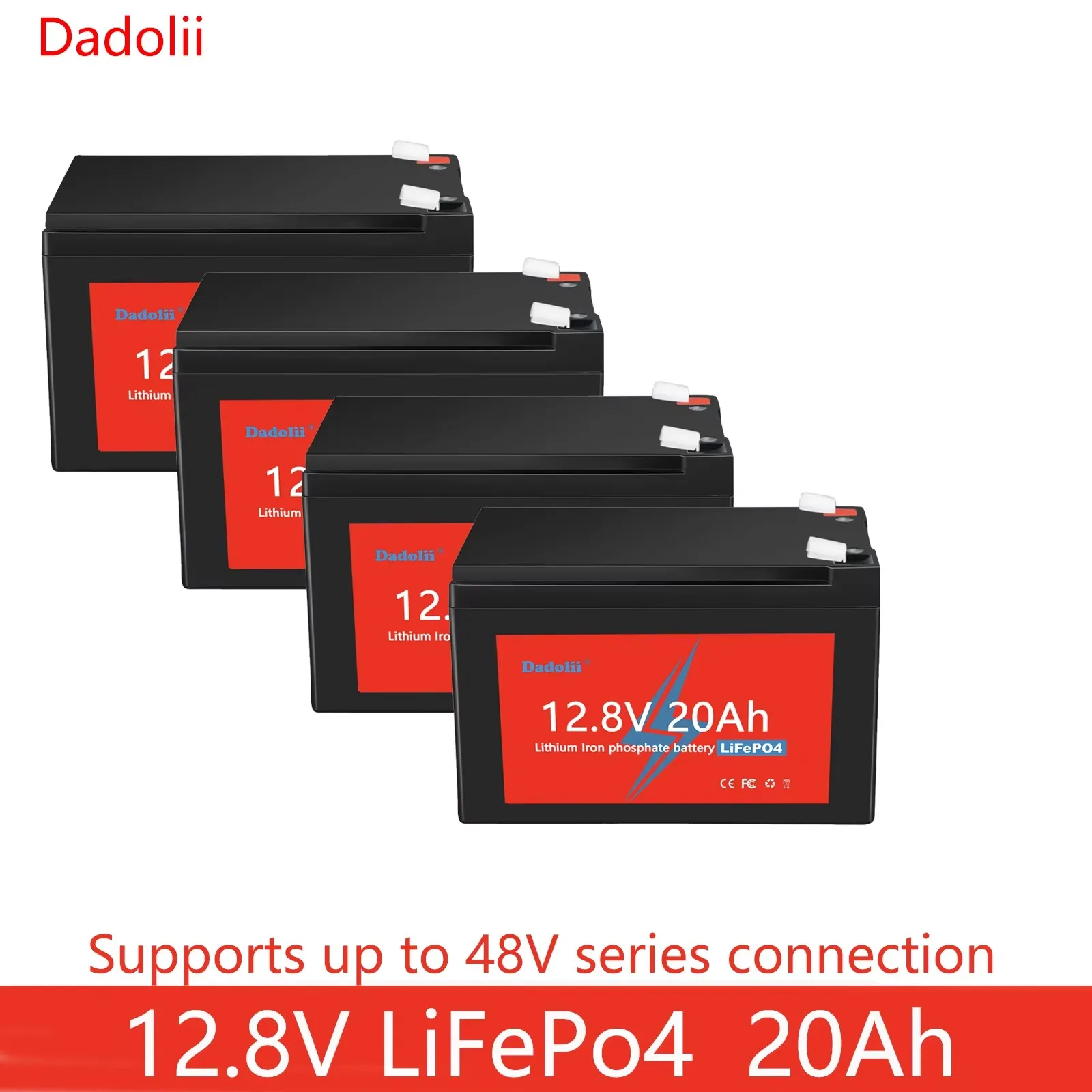 

New 12V 20Ah LiFePo4 Battery Lithium Iron Phosphate 12V 24V LiFePo4 Rechargeable Battery for Kid Scooters Boat Motor No Tax