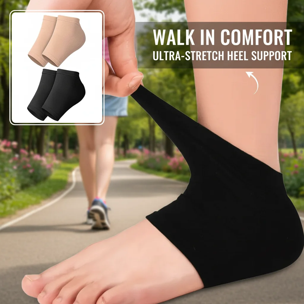 

Plantar Fasciitis Heel Socks with Anti-Crack Elastic Bandage for Achilles Tendonitis Calluses Spurs Cracked Feet Pain Relief Hee