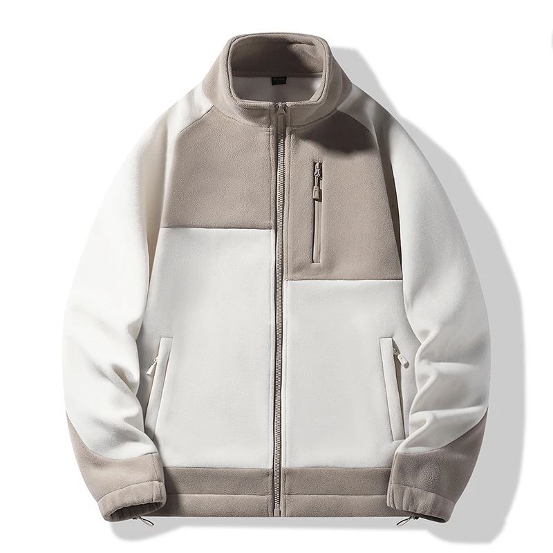 

Casual Soft Warm Coats with Pockets Men's Women's Windproof Cardigan Sweatshirt Men's Fleece Jackets Full Zip Lightweight Jacket