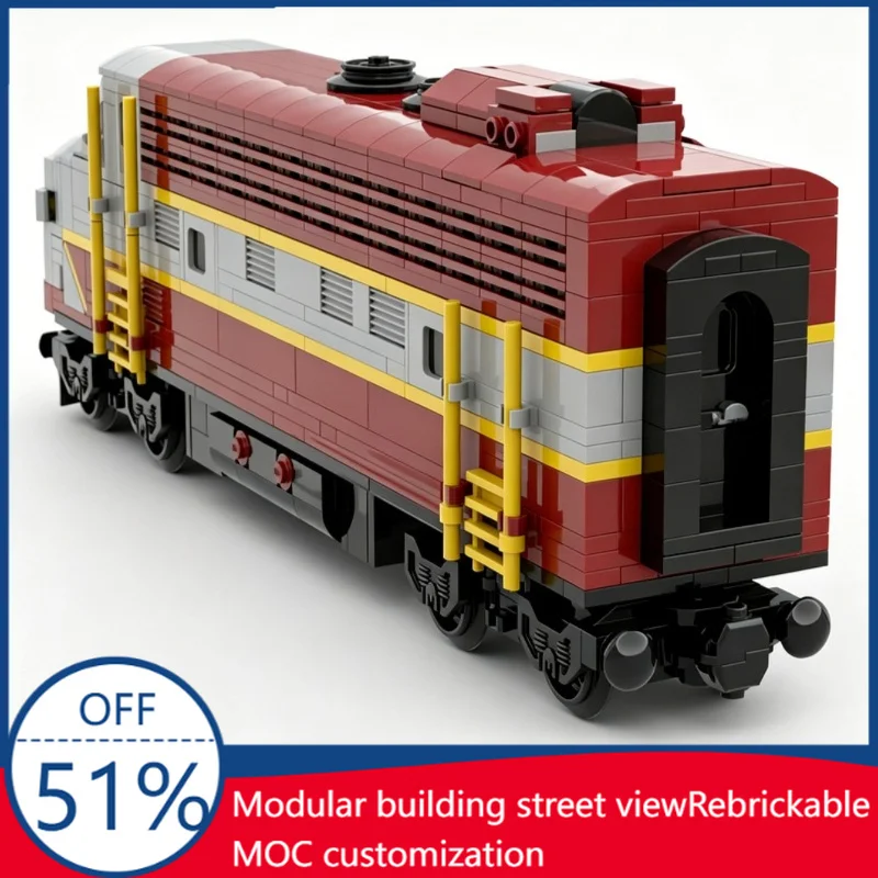 

773Pcs MOC Canadian Pacific EMD F9 Locomotive Model Modify Transport Building Blocks Assembly Railway Educational Birthday Gift