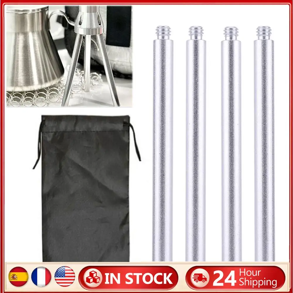 Outdoor IGT Light Pole 1/4 Thread Aluminum Alloy Light Frame Extension Rod Camping Tabletop Light Stand