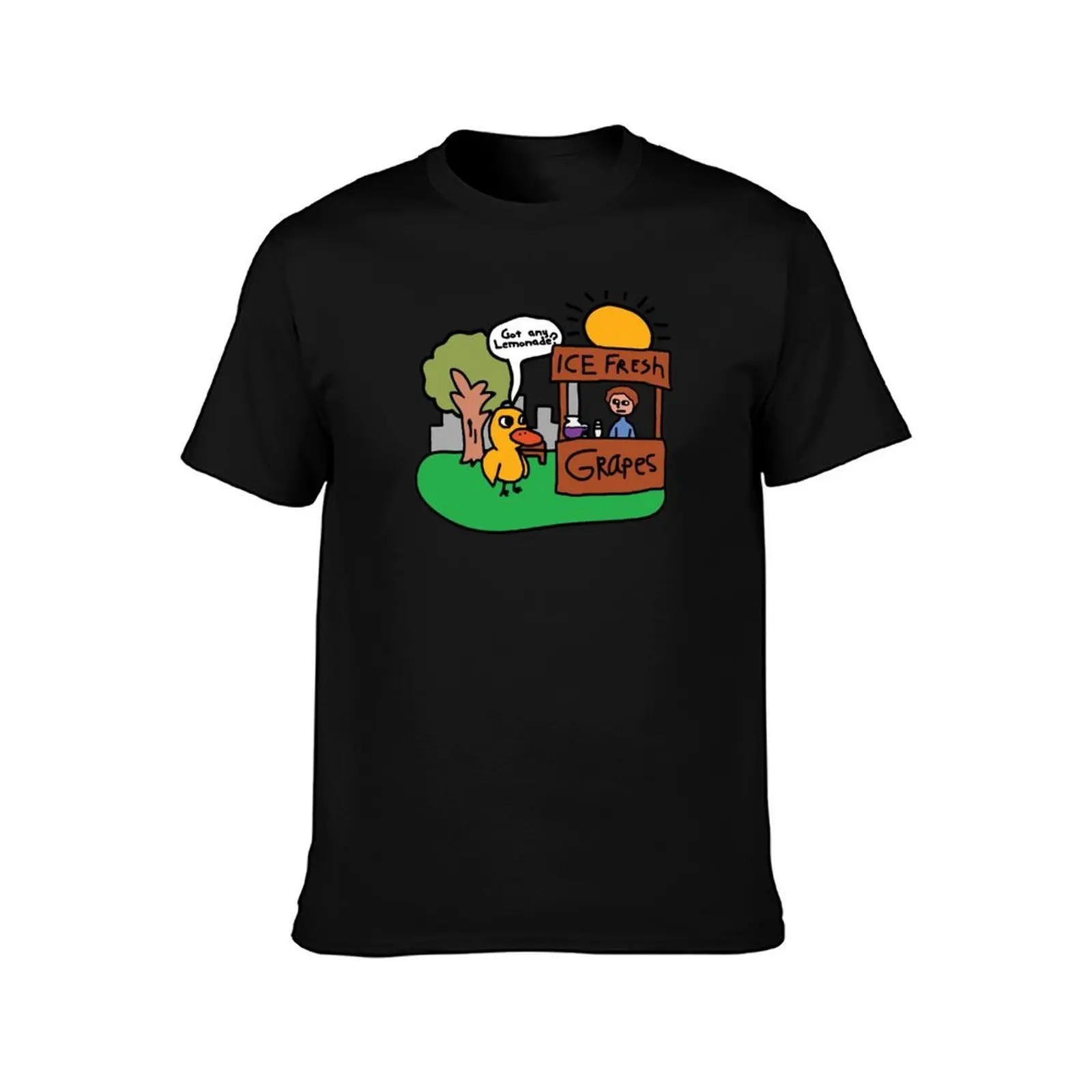 Got Any Grapes? (with Background) T-Shirt, Summer Casual Cotton Tee, Oversized Streetwear Tops, Vintage Graphic Print
