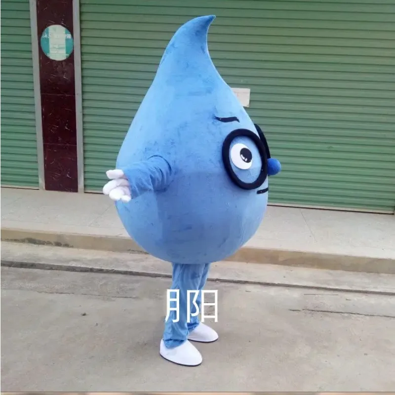 

Water Drop Mascot Costume Adult Size Apparel Fancy Dress Christmas Cosplay for Halloween Party Event