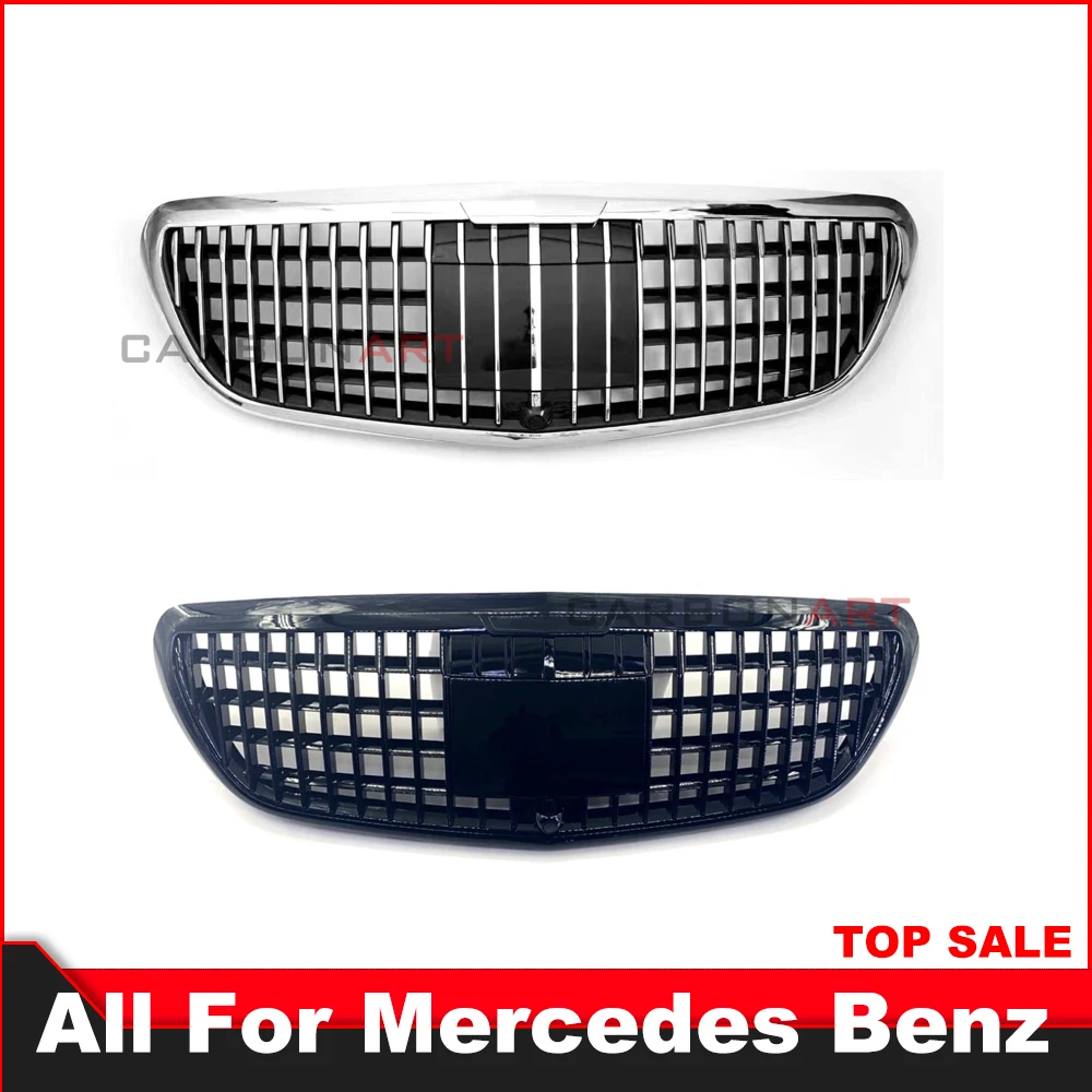 W222 Front Grill Fit For merced S CLASS  S320 S400 S500 S600 S63 to S450  with ACC for Hari Grille