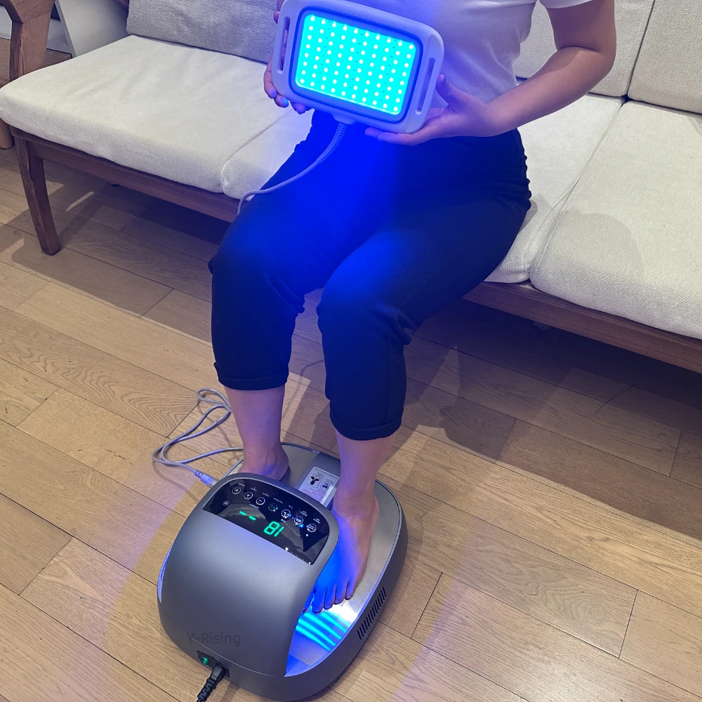 

Wentun 1.0 Foot Spa 2-in-1 Foot Massage with Red Blue Light Display Stainless Steel Material Tera Hz IMD Screen for Elderly