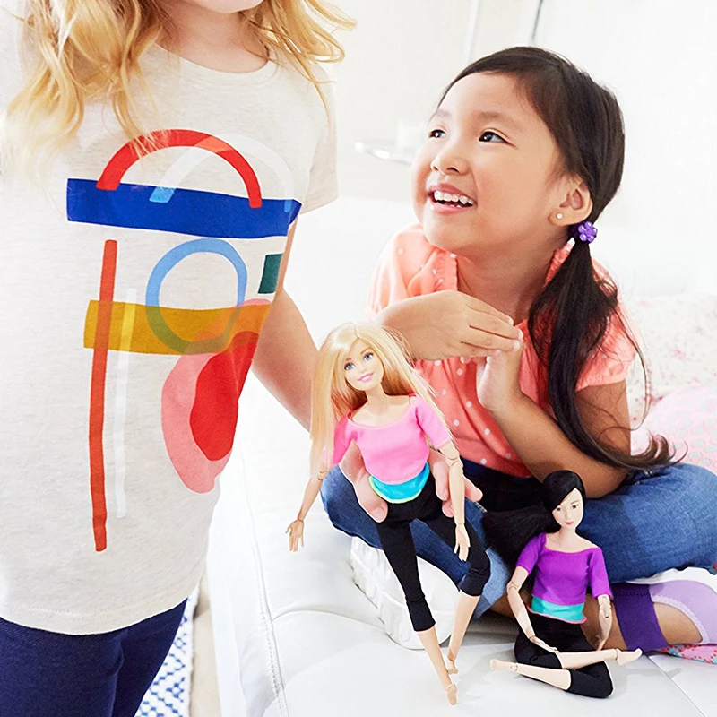 Original Barbie Dolls Made To Move 22 Joints Articulated Athelete Children Genuine Brand Birthday Christmas Gifts Kids Toys