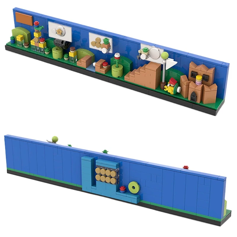 MOC Gioco Classico Da Corsa Kart Auto Avventura Fratelli Cartoon Doll Bricksheadz Marioed Skyline Building Blocks Modello Giocattolo Per Bambini Regalo