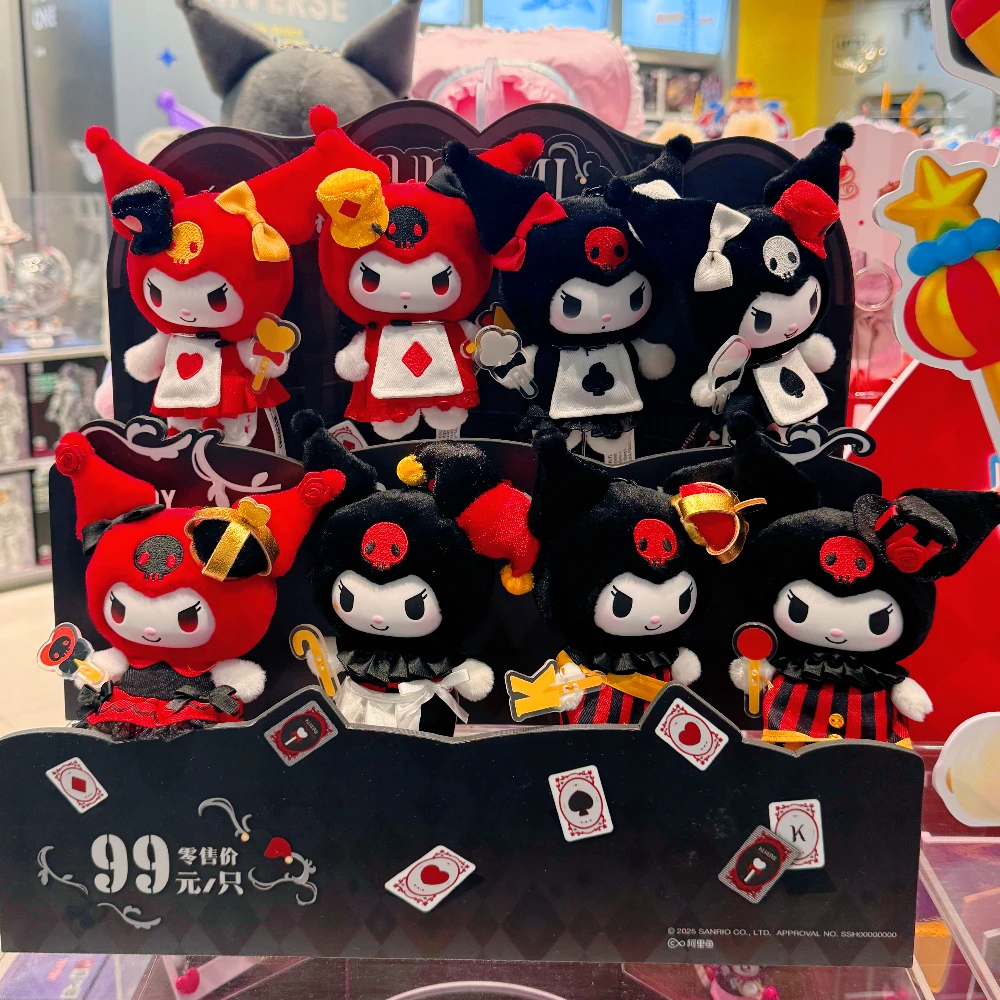 personnages-sanrio-kuromi-poker-kingdom-blind-box-kawaii-mystery-box-figurine-d'action-poupee-anime-pendentif-porte-cles-sac-surprise-cadeaux