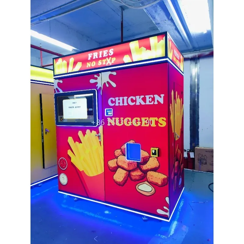 China Fresh French Fries Vending Machine 36 Seconds French Fry Poutine Vending Machine Pringles Vending Machine Manufacturer