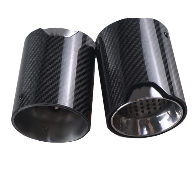 1 PCS Automotive Car Rear Tail Exhaust Pipe For BMW M2 F87 M3 F80 M4 F82 F83 M5 F10 M6 F12 F13 Series Universal Trim Muffler Tip