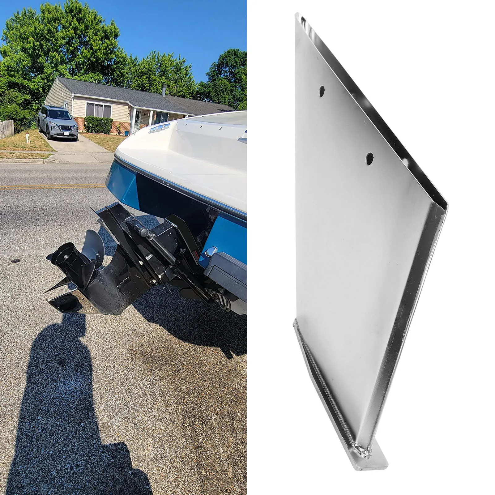 Outboard Boat Skeg Guard Protector 27031 Stainless Steel Replacement for Mercury Mercruiser Alpha I Generation II 1991-up
