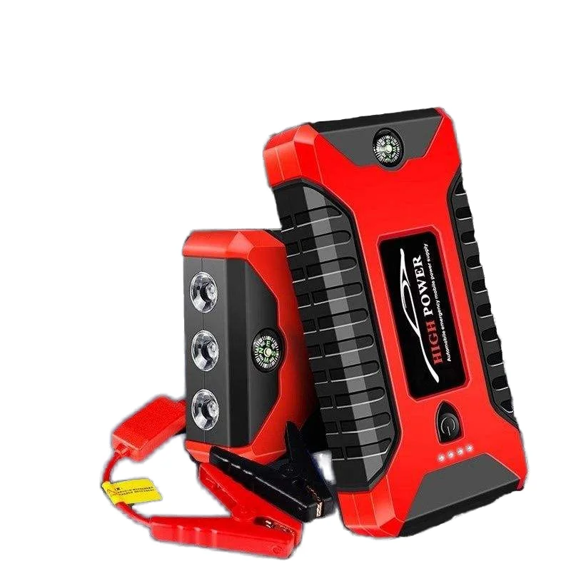 Multifunctional Car Emergency Jump Starter High-Capacity PC+ABS Vehicle-Mounted Starter Battery Booster