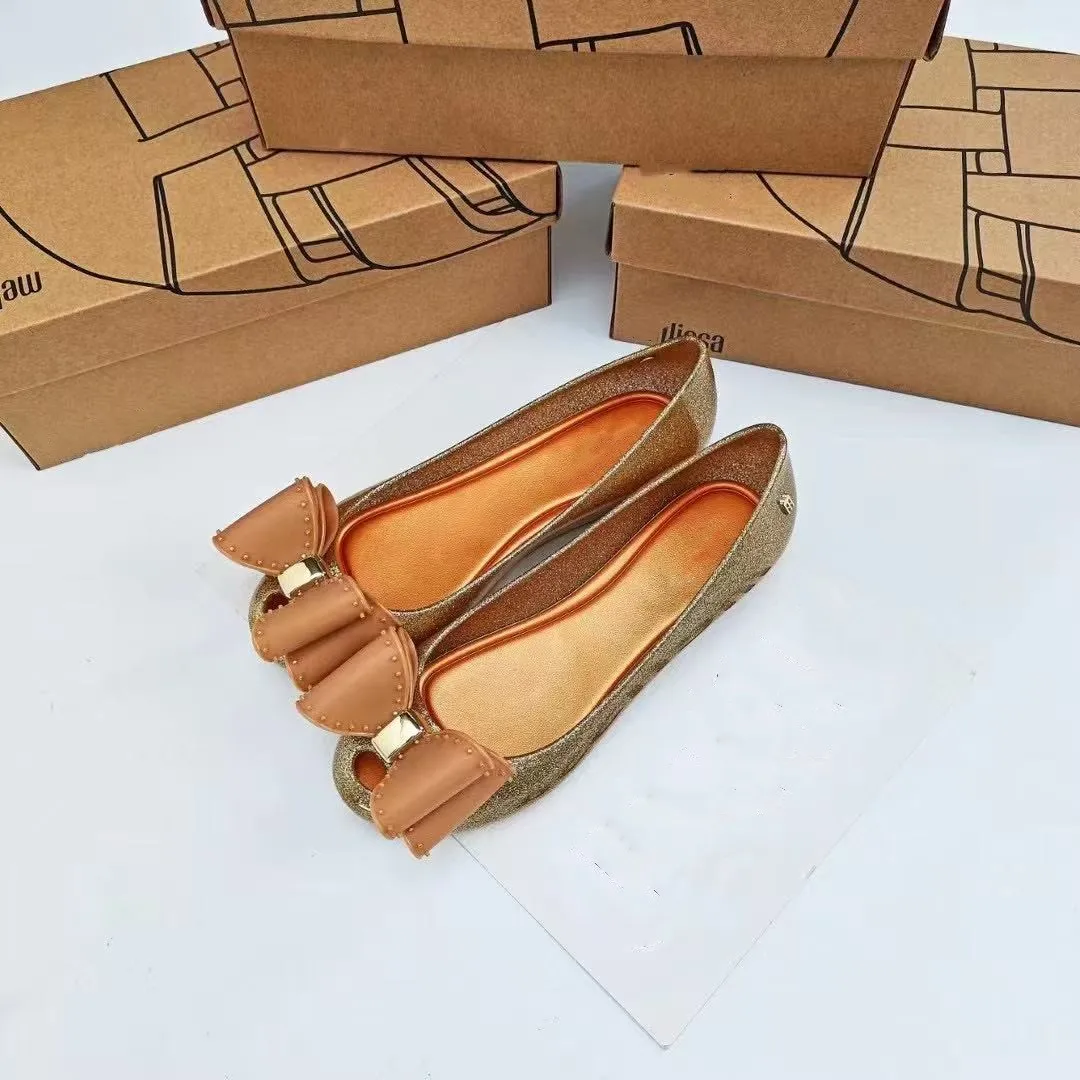 الأم وأنا جديد الكلاسيكية الأطفال الربيع الصيف هلام أحذية الأميرة فتاة ليوبارد القوس الصنادل النساء أحذية الشاطئ الناعمة HMI189 #4