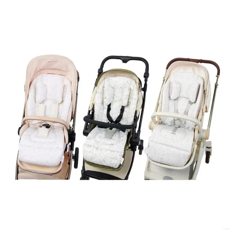 

97BE Хлопковая подушка для коляски для новорожденных. Дышащая амортизирующая подушка защищает позвоночник во время активного