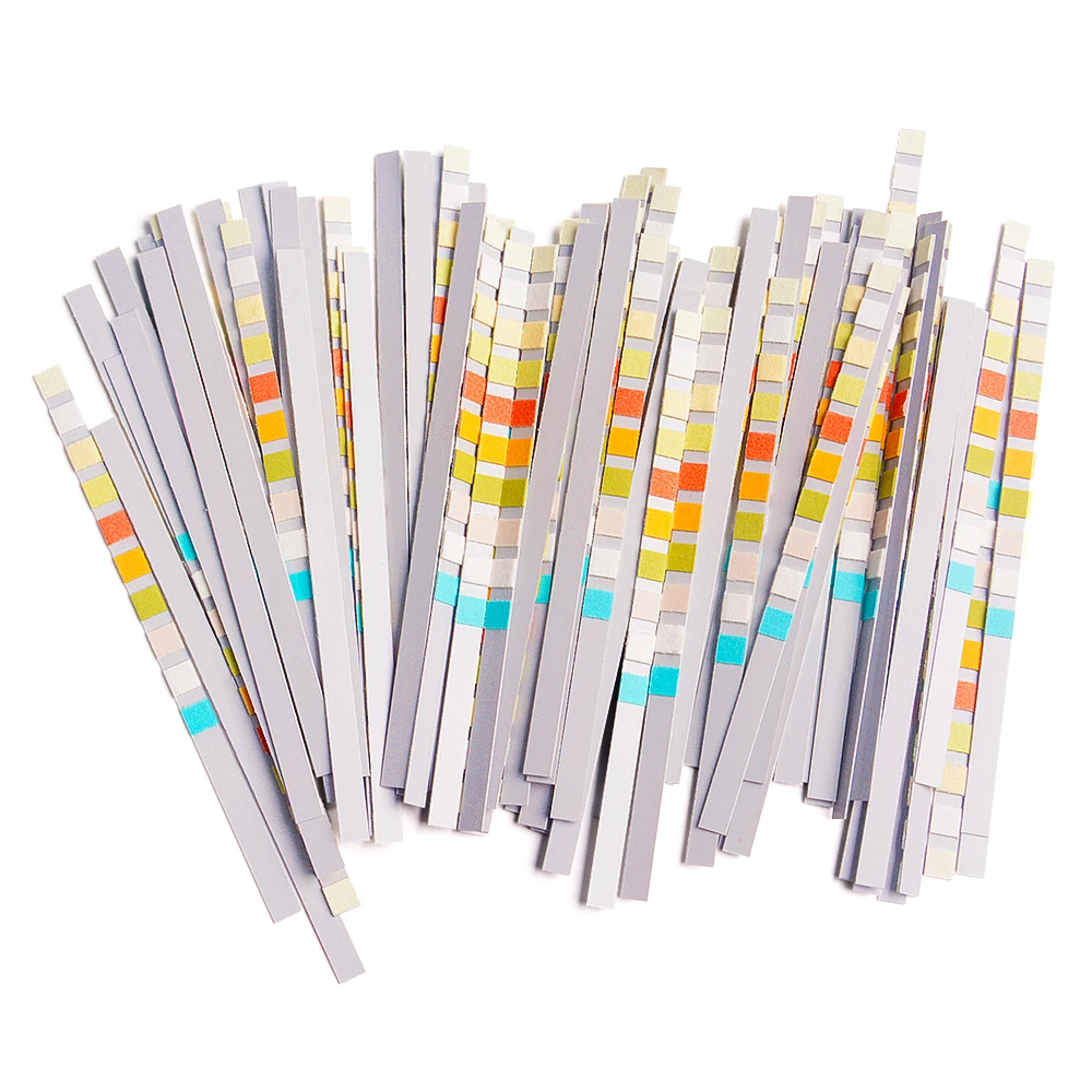 10 Parametre İdrar Şeritleri 100 adet Seviye Çubuğu Test Şeritleri Ketoz, pH, Protein, UTI, Böbrek ve Karaciğer için Mühürlü Torbalar Testleri