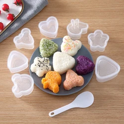 1PC Sushi Maker Mold Rice Ball Food Press Kitchen Gadget Sandwich Nori Onigiri Mold DIY Baking Mold Suit For Sushi Maker Mold