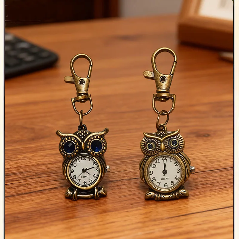 Owl Personality Retro Small Pocket Watch Creative For Male And Female Students Quartz Women's Watch,Fashion Accessories