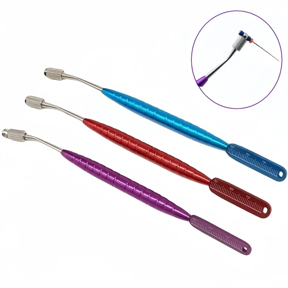 

1PCS Dental Endodontic Instrument Teether Tip Cutter Metal Root Canal Condensation Gripper Root Canal Treatment Pulp File Holder