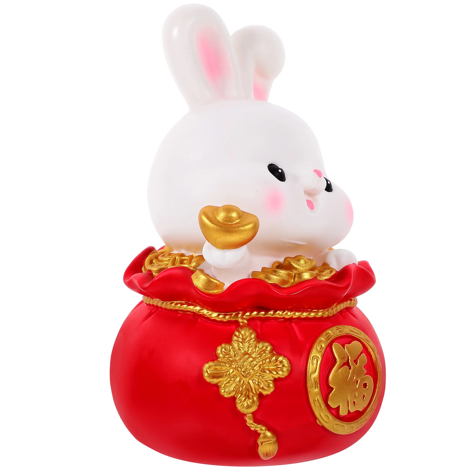 クリエイティブバニーコインバンクウサギ貯金箱大容量ビニールマネージャーキッズ貯金箱漫画デスクトップ装飾