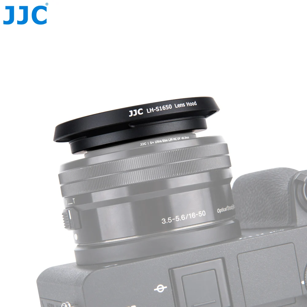 JJC LH-S1650 Metal Lens Hood Compatible with Sony E PZ 16-50mm F3.5-5.6, Nikon 1Nikkor 10mm F2.8 & Samsung 20-50mm F3.5-5.6 Lens
