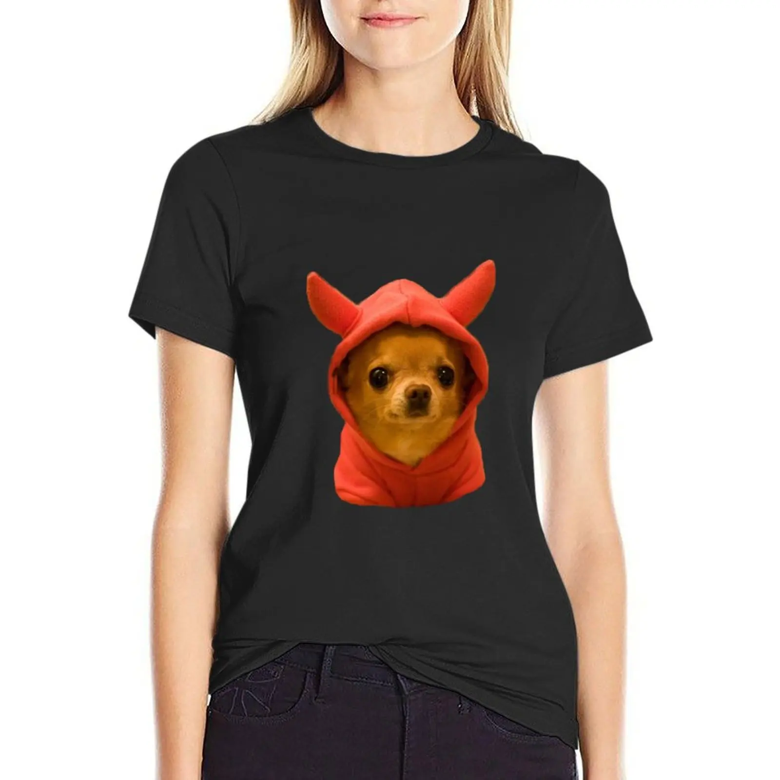 Super Cute Chihuahua Sticker T-Shirt cute clothes cute tops tops Aesthetic clothing funny t shirts for Women