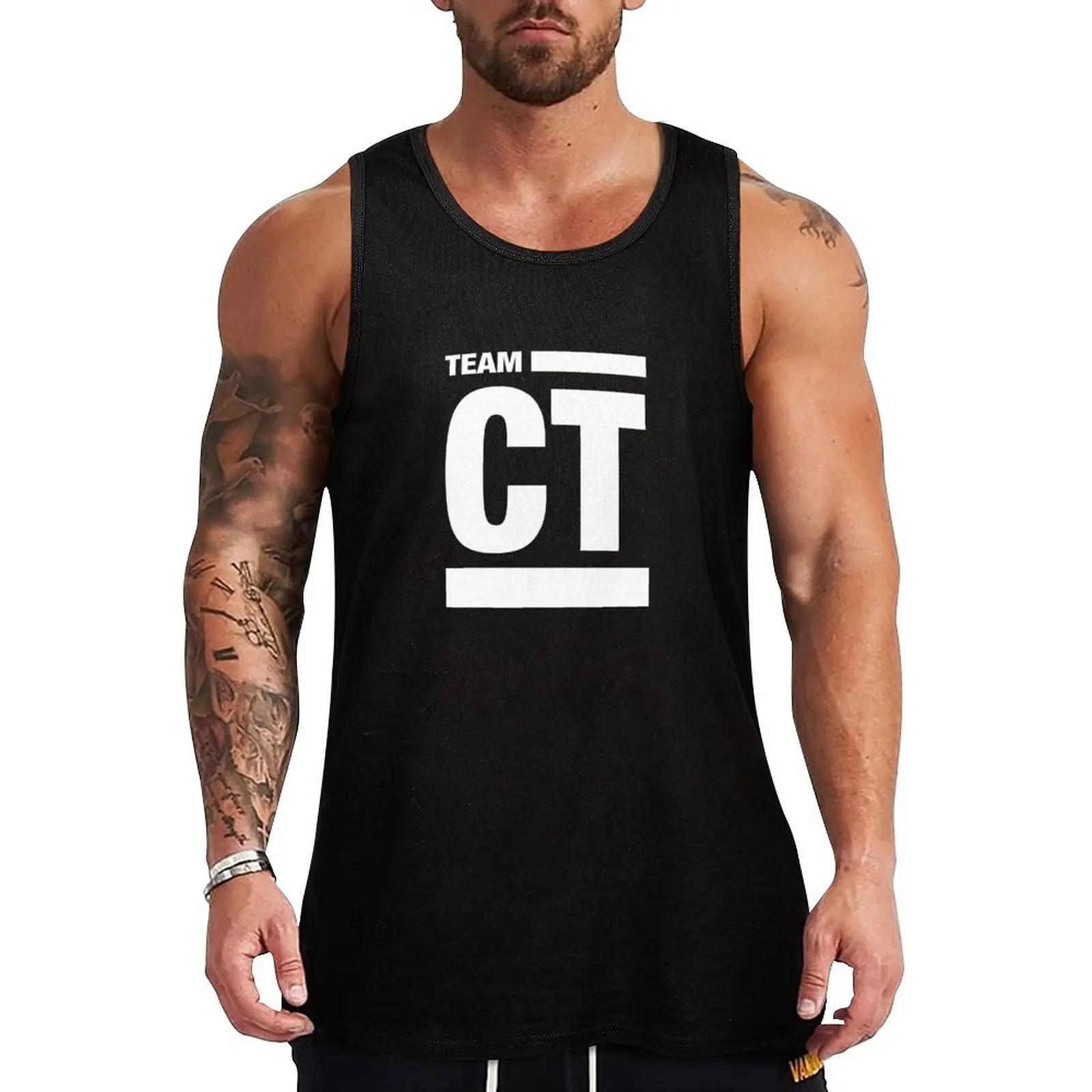 

Team CT Tank Top summer Men's gym t-shirt