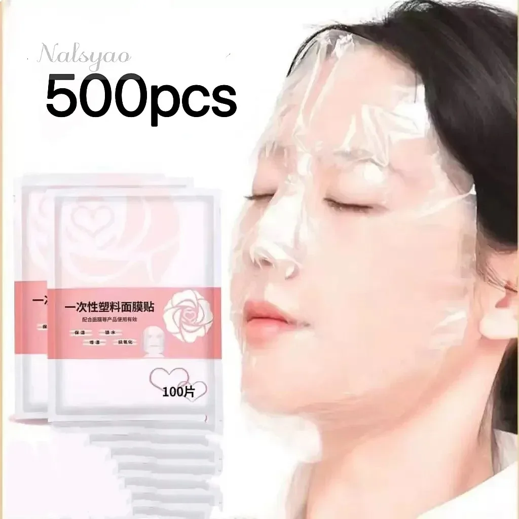 100pcs Unscented Facial Mask - Hydrating Moisture Retentive Paper Sheets, Disposable DIY Film Wrap for Skin Care Softening