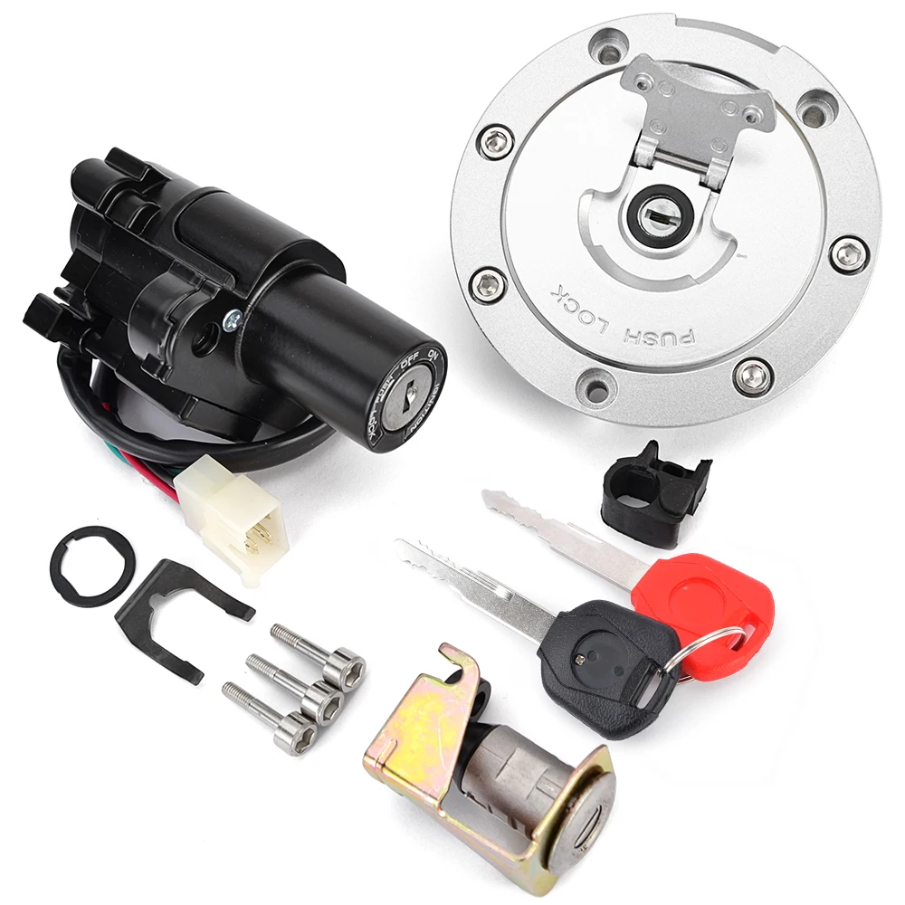 Fuel Gas Cap Ignition Switch Seat Lock Key For Honda CBR600F CBR600 F4 F4I CBR600RR CBR900RR CBR1100XX CB600F CB750 NT650 NT700V