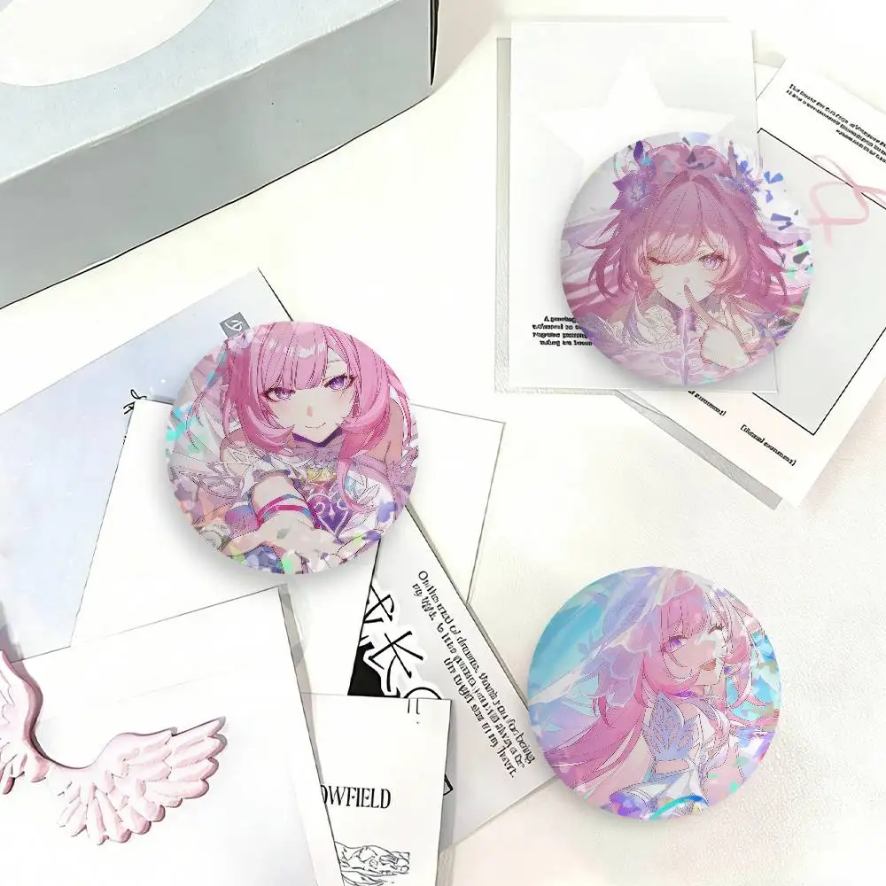 Video Game Honkai Star Rail Cyrene Laser Badge Creative Brooches Backpack Accessories Make Great Gifts For Friends Children