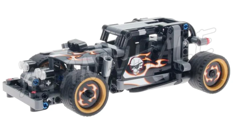 4 tipos de disjuntor de registro técnico quad bike escapamento racer interceptor off roader 3415 bloco de construção brinquedos compatíveis com modelo