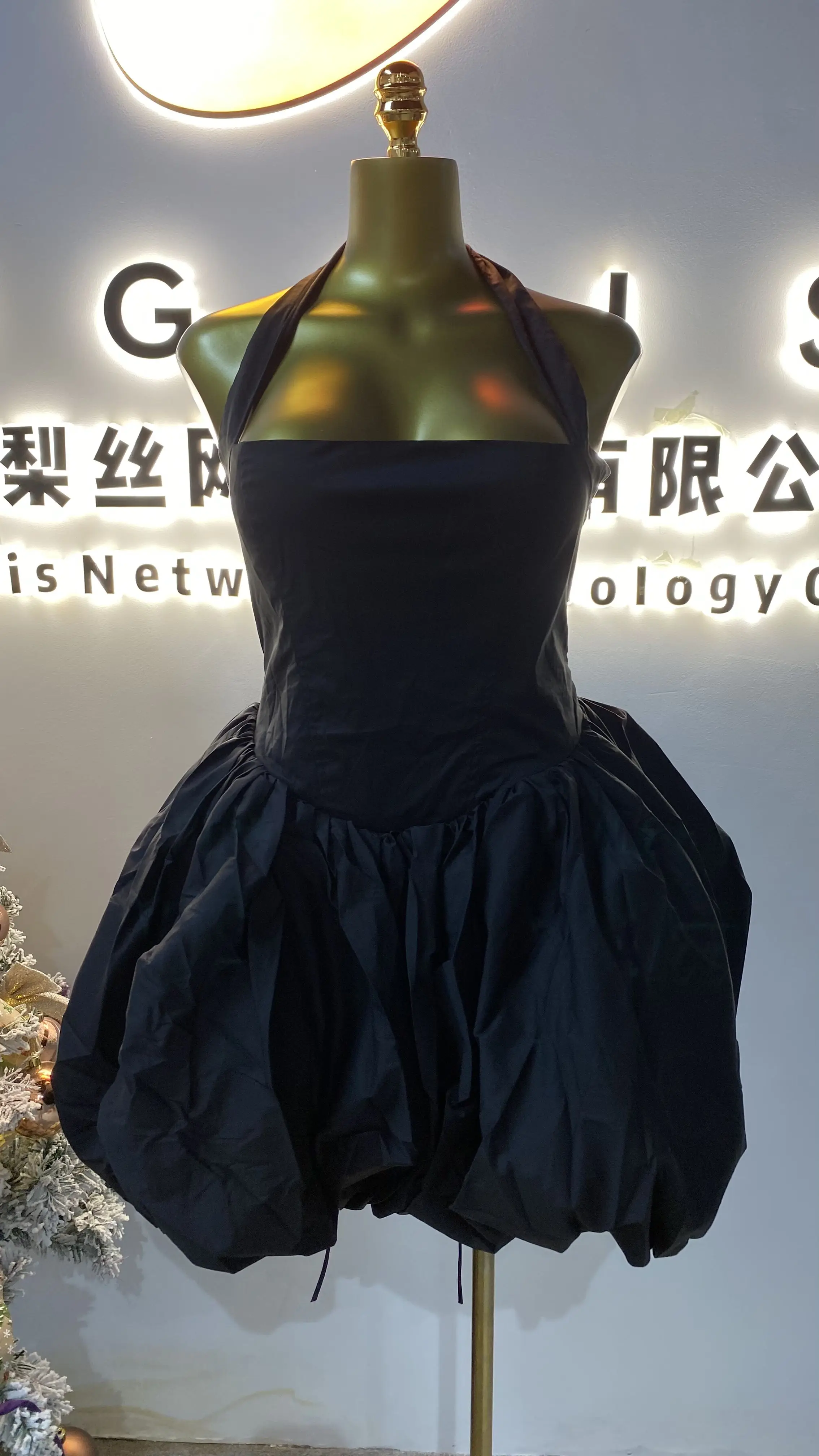 

2025 new fashion casual summer women's clothing suitable for women slim powder puff sleeve camisole bow tie-GZMM467