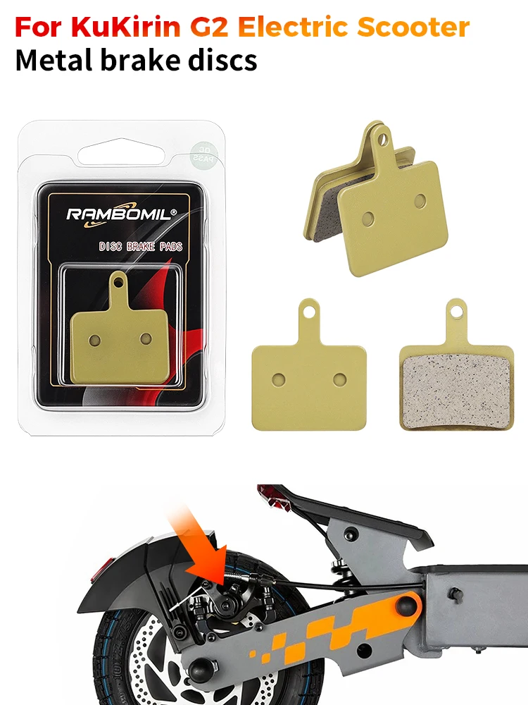Elektroroller-Bremsbeläge für KuKirin G2 2026 Version Kickscooter Hydraulische Bremssattel-Bremsbeläge Ersatz-Zubehör