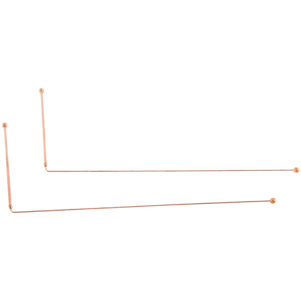 ABJG-varillas de radiestesia de cobre, 99.9% de cobre puro, 2 uds., varillas de adivinación, agua energética