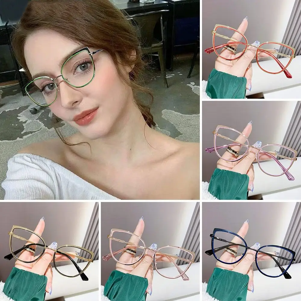 

Portable Blue Ray Blocking Anti-Blue Light Glasses Ultralight Metal Computer Goggles Eye Protection Square Eyeglasses Men Women