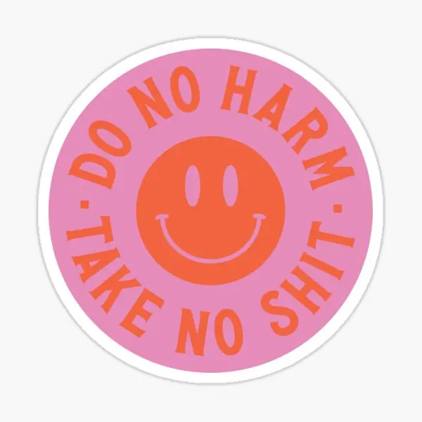 Do No Harm Take No  5PCS Stickers for Stickers Luggage Laptop Decorations Kid Wall Cartoon Room Car Anime Home Background