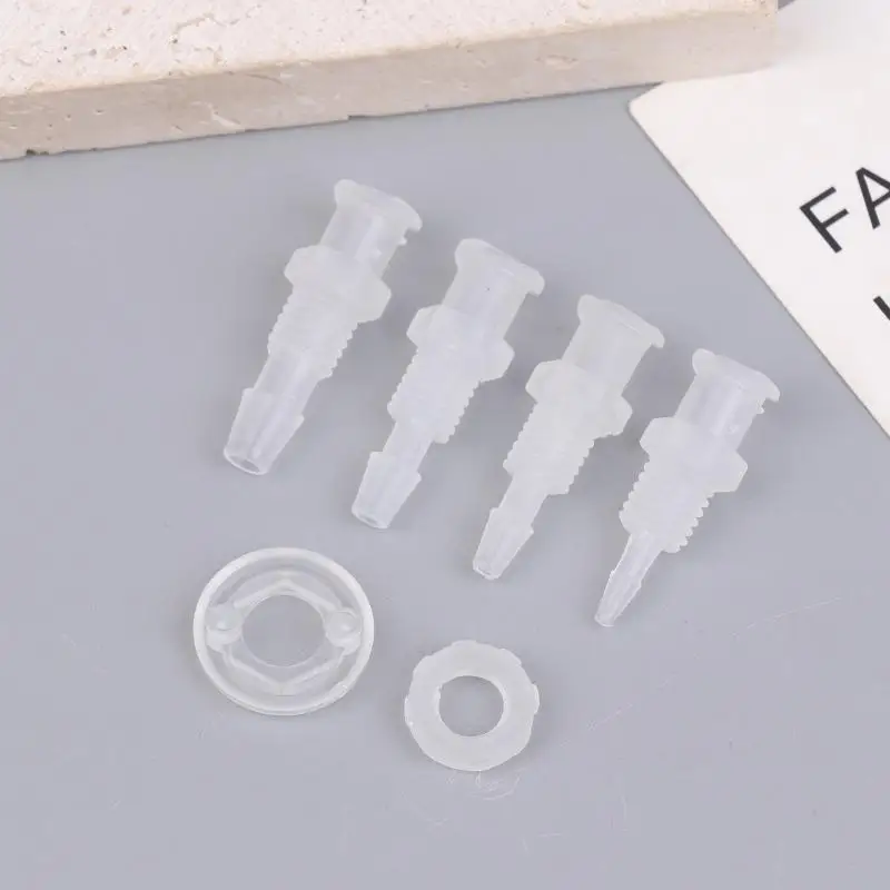 [1PCS Luer Lock Adapter Straight Through Plate PP Plastic Air Valve Pipe Subpackaging Instrument Syringe Air Tube Adapter]