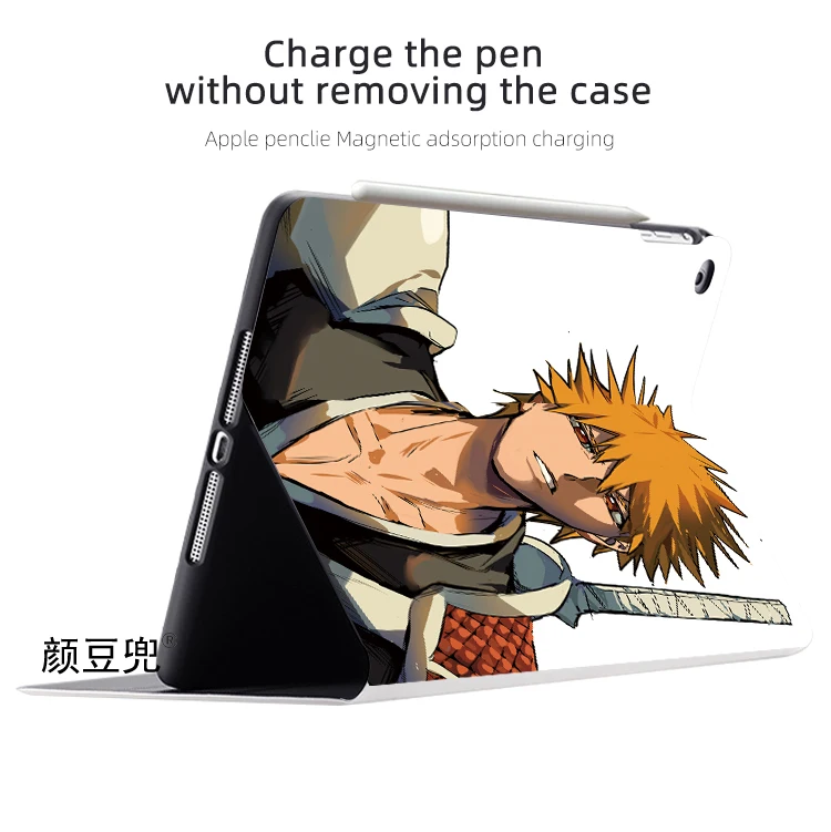 Bleach Anime Kurosaki Ichig Anime Case For iPad 10.2 7th 8th Air 2 3 Mini 1 2 3 5 Case Luxury Silicone For iPad Air 4 iPad Pro11