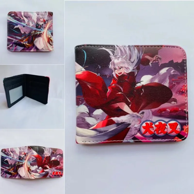 Kawaii Anime Inuyasha Higurashi Kagome Portable Short Wallet  Stylish and Simple Coin Purse Cute Things for Girls