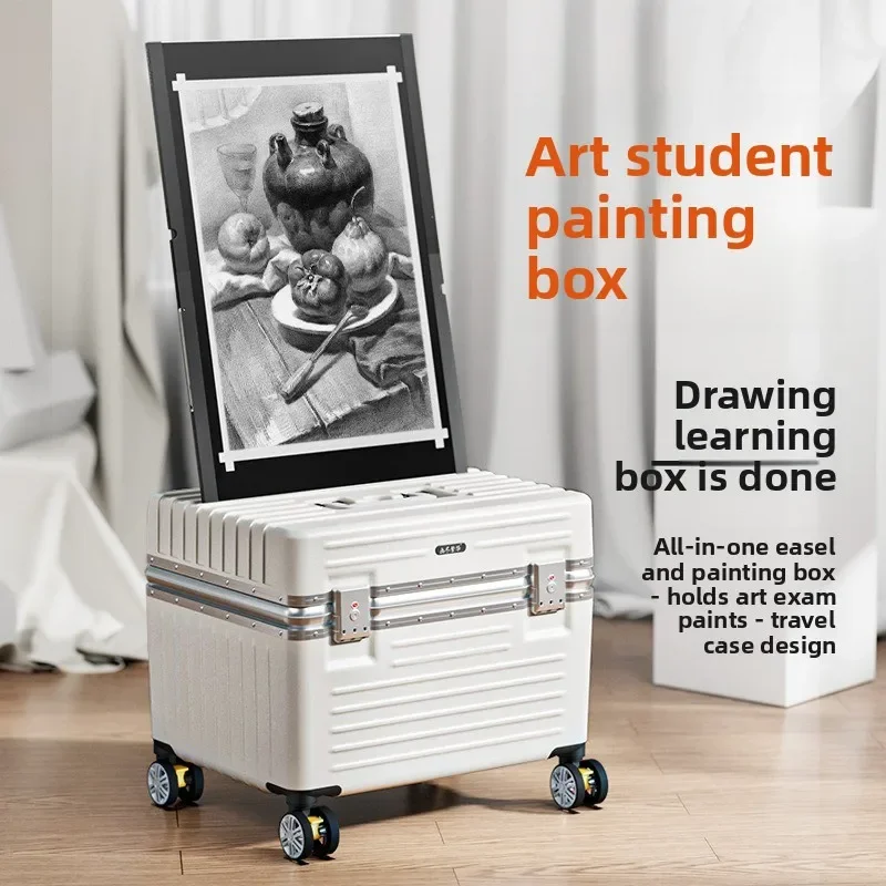 Art student art examination special painting box, multi-functional painting car outdoor sketching car drawing board easel