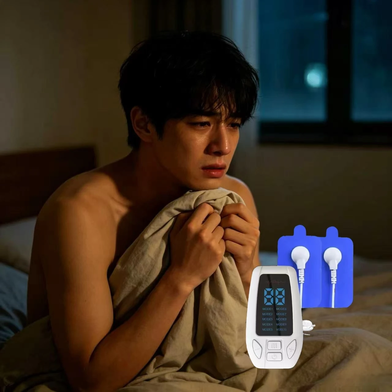 Professional CES Brain Stimulation Device, Multi-Function Tool for Sleep Quality, Anxiety Relief, Stress Management and Emotiona