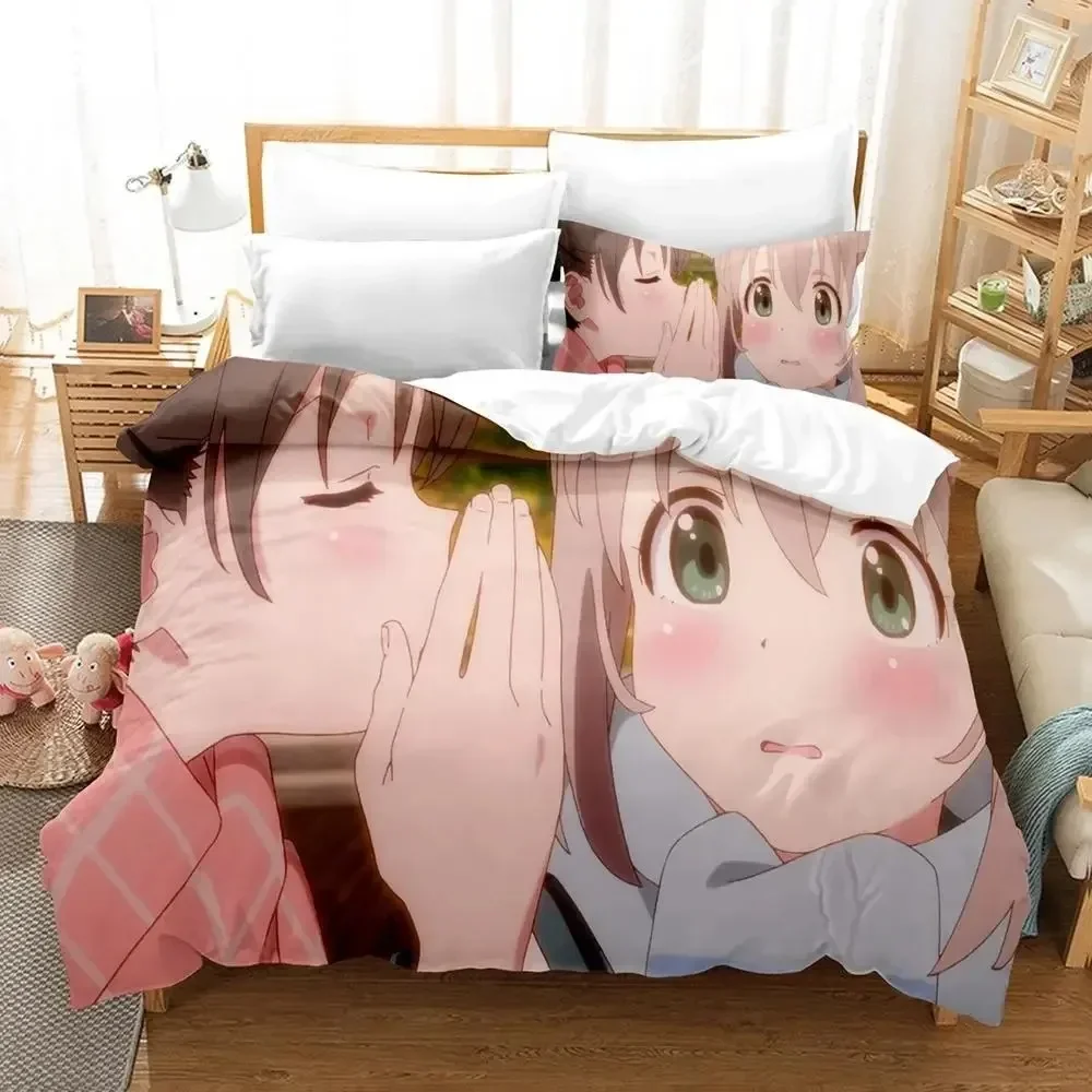 

Yama No Susume Bedding Set Single Twin Full Queen King Size Bed Set Adult Kid Bedroom Duvet cover Sets 3D Print bed sheet set