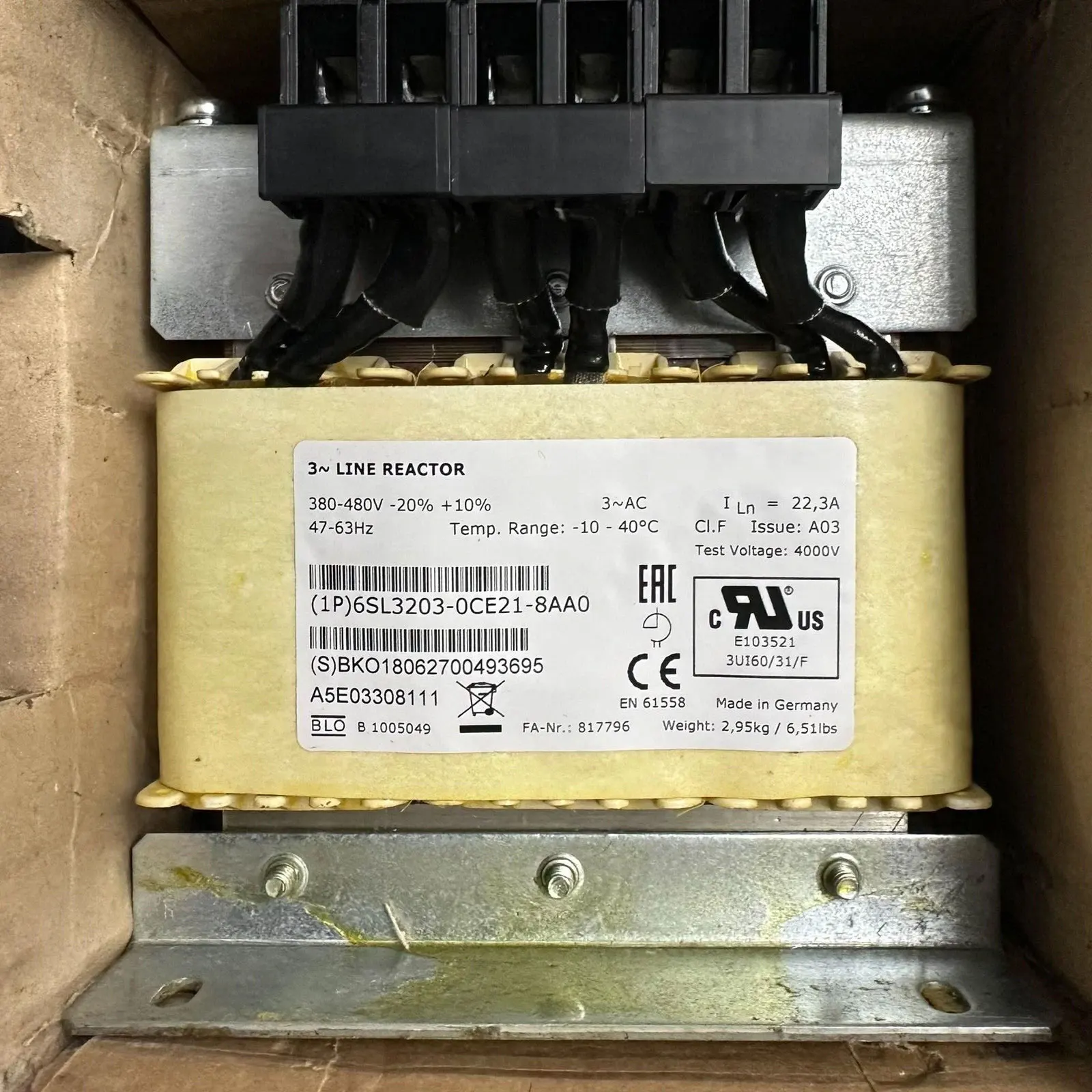

Совершенно новый 6SL3203-0CE21-8AA0 6SL3 203-0CE21-8AA0 Гарантия один год