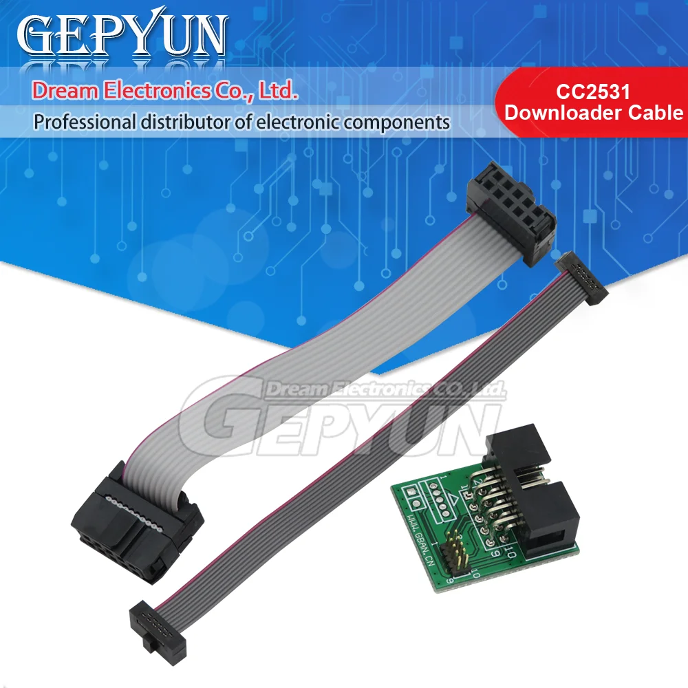 CC2531 Downloader Cable Bluetooth 4.0 Zigbee CC2531 Sniffer USB Programmer Wire Download Programming Connector Board
