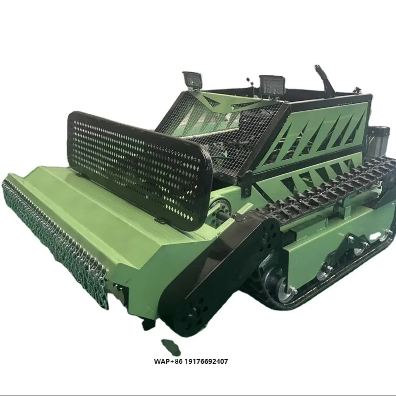SDL292-130B Industrial  Crawler Self Propelled Lawn Mower 1300mm Cutting Width Remote Control Farm Orchard Slope Grass