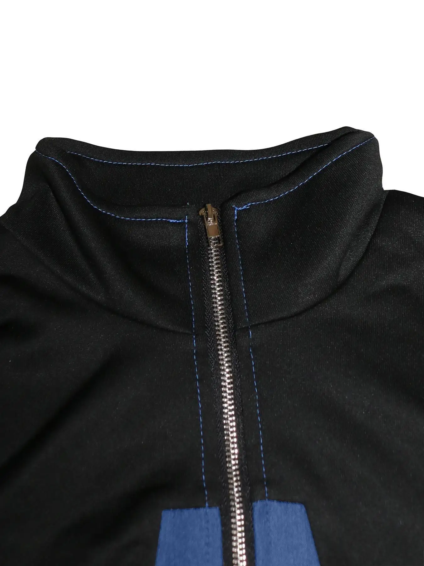 قطعتين مجموعة بانت مجموعات سستة الدنيم تقسم معاطف رفض طوق جيوب عارضة السراويل الطويلة مستقيم الشارع الشهير الخريف الشتاء