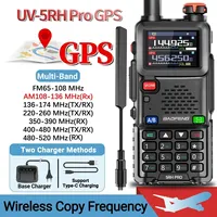 BAOFENG UV-5RH PRO GPS Walkie Talkie Multi Band Wireless Copy Frequency Type-C NOAA Upgrade UV-5RH UV 17 Pro Gps Ham Radio