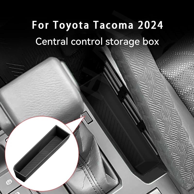 

For Toyota Tacoma 2024 Center Console Storage Box Silicone Centre Console Storage Box Organizer Tray Car Interior Accessories
