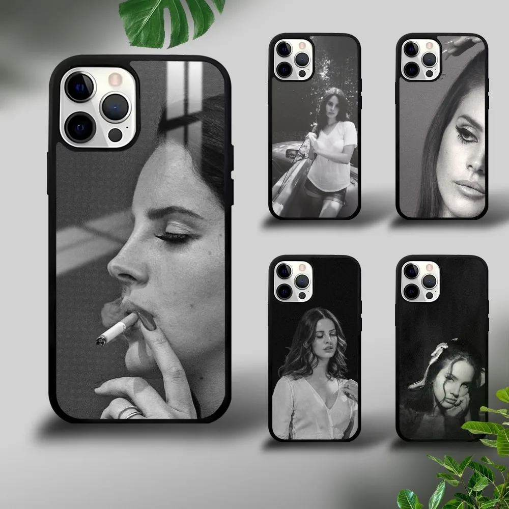 Singer L-Lana D-Del ReyS Phone Case For IPhone 16 15 14 13 12 11 Pro Xs Max Mini Plus Celulares Hard Funda